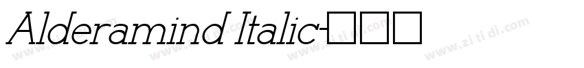 Alderamind Italic字体转换